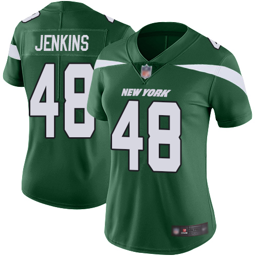 New York Jets Limited Green Women Jordan Jenkins Home Jersey NFL Football #48 Vapor Untouchable